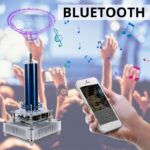 Dispositif scientifique de plasma avec connectivité Bluetooth, permettant de diffuser de la musique tout en créant des effets visuels impressionnants. Parfait pour la décoration et l'animation.