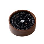 Pointeur de calendrier perpétuel en bois avec affichage des mois, des jours et des dates, idéal pour la décoration scientifique ou comme objet de collection.