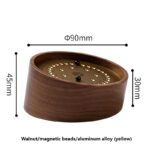 Portez une attention particulière à cette horloge en bois avec billes magnétiques, conçue en alliage d'aluminium jaune, mesurant 45 mm de haut et 90 mm de diamètre, idéale pour la décoration scientifi.