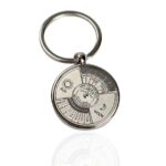 Porte-clé avec calendrier solaire et lunaire, montre compacte pour suivre les phases de la journée et de la nuit. Idéal pour les amateurs de sciences et de décoration scientifique.