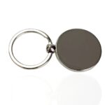 Porte-clés avec disque magnétique en métal, pratique pour fixer des objets ou des clés, idéal pour les amateurs de science et de décoration.