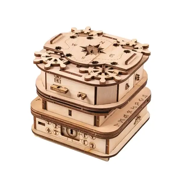 Horloge en bois éducative et décorative.