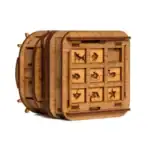 Puzzle en bois avec motifs d'animaux marins, parfait pour la décoration ou l'apprentissage, fabriqué en bois naturel, idéal pour les amateurs de décoration scientifique.
