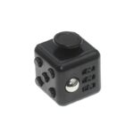 Cube à dés multifonctionnel avec boutons lumineux pour jeux et décoration scientifique.