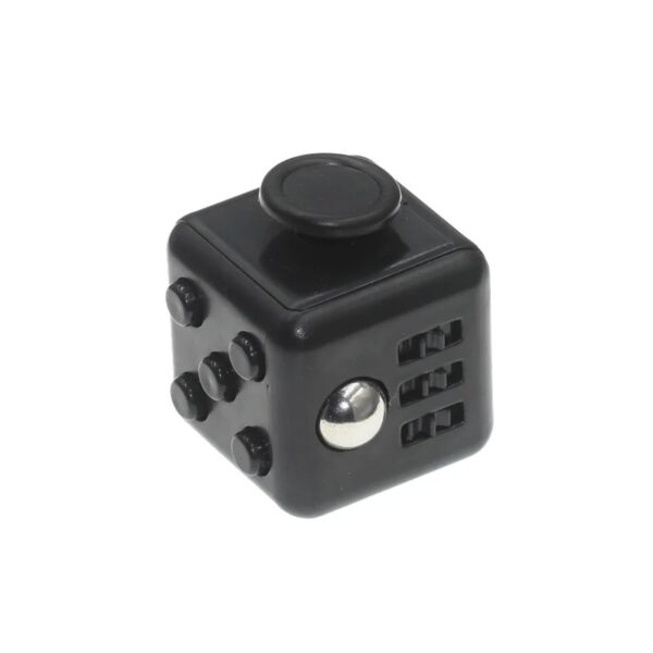 Cube à dés multifonctionnel avec boutons lumineux pour jeux et décoration scientifique.