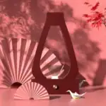 Lampe en forme de lanterne avec origami de canard en papier, idéale pour une décoration élégante et originale dans un intérieur moderne.