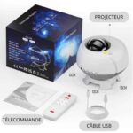 Projecteur d'étoiles pour décoration intérieure.