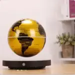 Globe terrestre scientifique décoratif avec éclairage LED, parfait pour la décoration de bureau ou chambre, représentant la géographie mondiale avec précision.