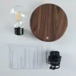 Ampoule LED décorative en forme d'ampoule, idéale pour la décoration intérieure moderne et écologique. Facile à utiliser avec un câble d'alimentation inclus, parfait pour créer une ambiance chaleureus.