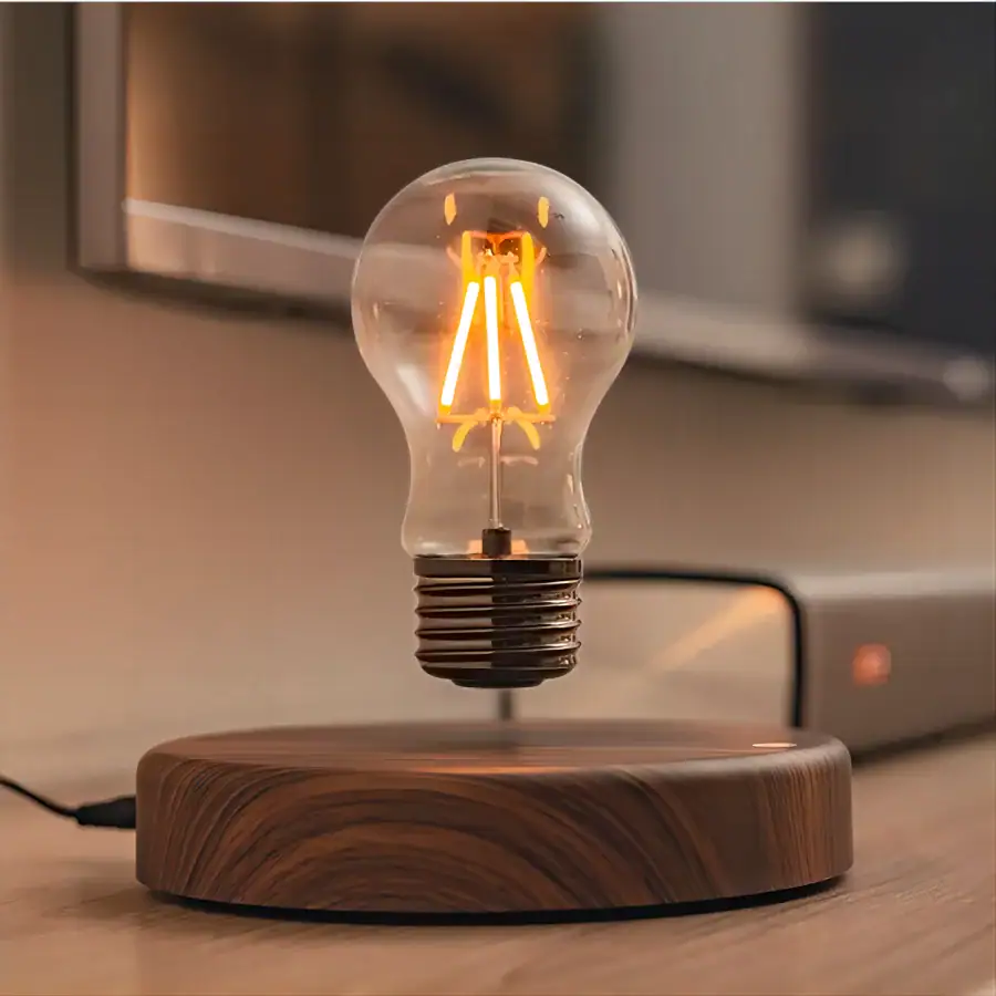 Ampoule LED vintage avec filament visible, éclairage chaud, design rétro, décoration de style industriel, idéale pour un intérieur moderne ou vintage.