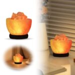 Lampe de sel Himalaya, décoration chaleureuse et naturelle pour intérieur.