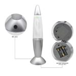 Pistolet à laveur d'air avec LED lumineuse, alimenté par piles, avec base de chargement USB, idéal pour la décoration scientifique et l'éclairage d'ambiance.