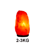 Lampe de sel Himalaya, 2-3 kg, pour décoration intérieure, ambiance chaleureuse et purification de l'air.