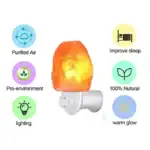Lampe de sel Himalaya avec lumière douce, conçue pour améliorer l'ambiance, favoriser la relaxation, et soutenir un mode de vie naturel. Parfaite pour la décoration et le bien-être.