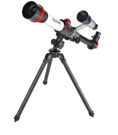 Téléscope astronomique avec trépied, idéal pour l'observation des étoiles et des planètes, parfait pour les amateurs d'astronomie et de sciences.