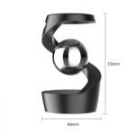 Objet scientifique en spirale avec sphère suspendue, design moderne et élégant, dimensions 65mm x 40mm, idéal pour la décoration de bureau ou d'étagère, apportant une touche de science et de sophistic.