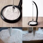 Poudreuse à motif géométrique pour expériences scientifiques, utilisée avec un pendule pour créer des motifs précis et complexes sur une surface plane. Idéal pour la recherche et l'enseignement scient.