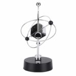 Modèle d'atome de Bohr décoratif avec sphères et axes métalliques, idéal pour la décoration scientifique et éducative.