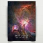 Nébuleuse d'Orion, une magnifique image de l'espace avec des couleurs vibrantes et des détails astronomiques.