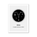 Illustration de la constellation du Bélier avec étoiles et lignes reliant les astres, représentant le signe astrologique Bélier.