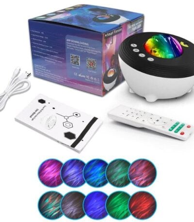 Lampe de décoration LED multicolore avec contrôle à distance, idéale pour créer une ambiance colorée et moderne dans votre intérieur ou lors d'événements spéciaux.