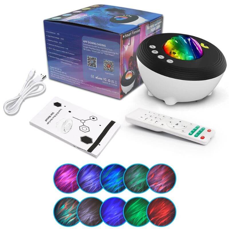 Lampe de décoration LED multicolore avec contrôle à distance, idéale pour créer une ambiance colorée et moderne dans votre intérieur ou lors d'événements spéciaux.