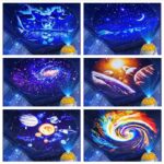 Lampe de projection galaxie avec vortex lumineux, idéale pour décoration d'intérieur, ambiance cosmique et relaxation.