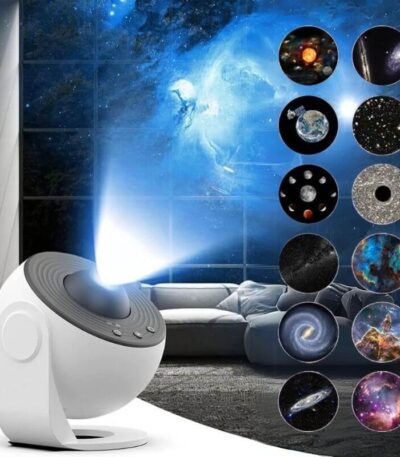 Projecteur d'univers et planètes pour décoration intérieure.