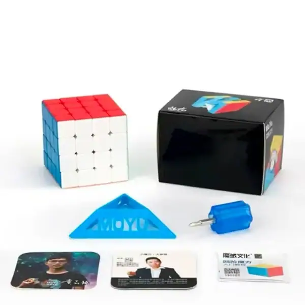 Jeu de Rubik 3x3 avec accessoires, boîte cadeau, et instructions pour résoudre le puzzle. Parfait pour les amateurs de casse-tête et de décoration scientifique.