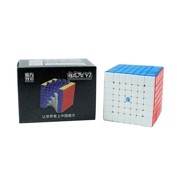 Puce RFID intégrée pour le cube magnétique 7x7 V2, idéal pour la décoration et la collection scientifique.
