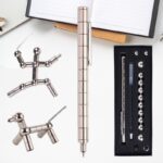 Pendentifs moléculaires en acier inoxydable, conçus pour les amateurs de science et de décoration. Parfaits comme accessoires ou objets décoratifs inspirés de la chimie et de la science.