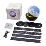 Lampe projection de la Voie Lactée avec accessoires pour décoration scientifique et éducative.
