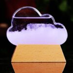 Panneau de décoration scientifique en forme de nuage avec liquide.