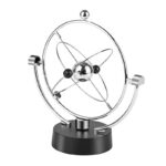 Objet scientifique décoratif représentant un atome avec électrons orbitaux.