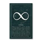 Symbole de l'infini, représentant l'éternité et l'infini dans la science et la littérature. Parfait pour la décoration scientifique ou éducative.