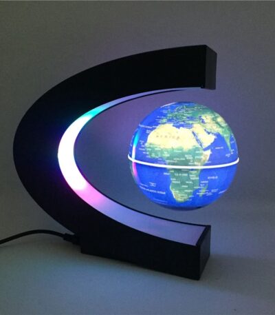 Objet scientifique | Globe terrestre lumineux avec éclairage LED coloré.