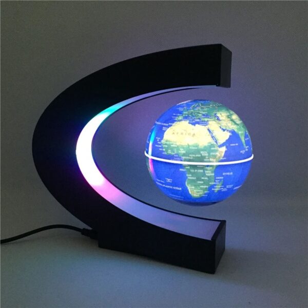 Objet scientifique | Globe terrestre lumineux avec éclairage LED coloré.