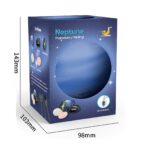 Kit de minage de planète Neptune pour décoration et activités éducatives, comprenant des pierres et un pendentif DIY, idéal pour les amateurs de sciences et d'astronomie.