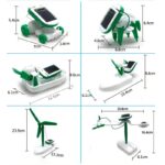 Véhicule solaire miniature pour l'apprentissage de l'énergie renouvelable, doté de roues et d'un panneau solaire.