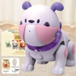 Robot chien interactif en forme de chien mignon avec accessoires.