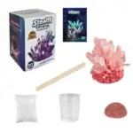 Cristal de vapeur DIY pour la création de cristaux de sel rose avec kit complet. Parfait pour expériences scientifiques et décoration intérieure.