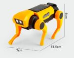 Robot éducatif en forme d'animal avec capteur et roues.
