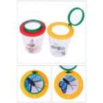 Loupe de poche avec papillon, idéale pour l'observation de petits objets ou insectes, avec un design coloré et pratique pour les activités éducatives ou de loisir.