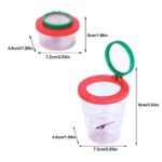 Loupe de poche avec boîte de rangement pour objets scientifiques et petits accessoires.