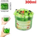Gelée de pastÚque en bocal de 300ml, parfait pour la décoration ou la science ludique. Facile à manipuler, idéal pour les activités éducatives ou comme objet décoratif original.