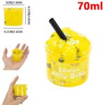 Accessoire de jeu en forme de boba au citron, parfait pour la décoration ou le jeu créatif. Contient 70 ml, dimensions compactes, facile à manipuler et à transporter.