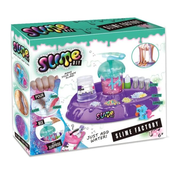 Kit de fabrication de slime DIY avec accessoires colorés pour créer des slime personnalisés, idéal pour les enfants dès 6 ans, favorise la créativité et l'apprentissage scientifique.