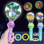 Projection lumineuse avec dinosaures et animaux, lampe de nuit pour enfants, idéale pour la décoration de chambre et l'éveil sensoriel.