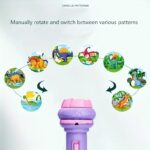 Dispositif éducatif pour enfants permettant de faire tourner et changer manuellement entre différents motifs illustrés d'animaux colorés, idéal pour l'apprentissage ludique.