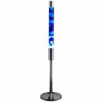 Lampe de décoration scientifique LED avec effet lumineux bleu, idéale pour un intérieur original et moderne.
